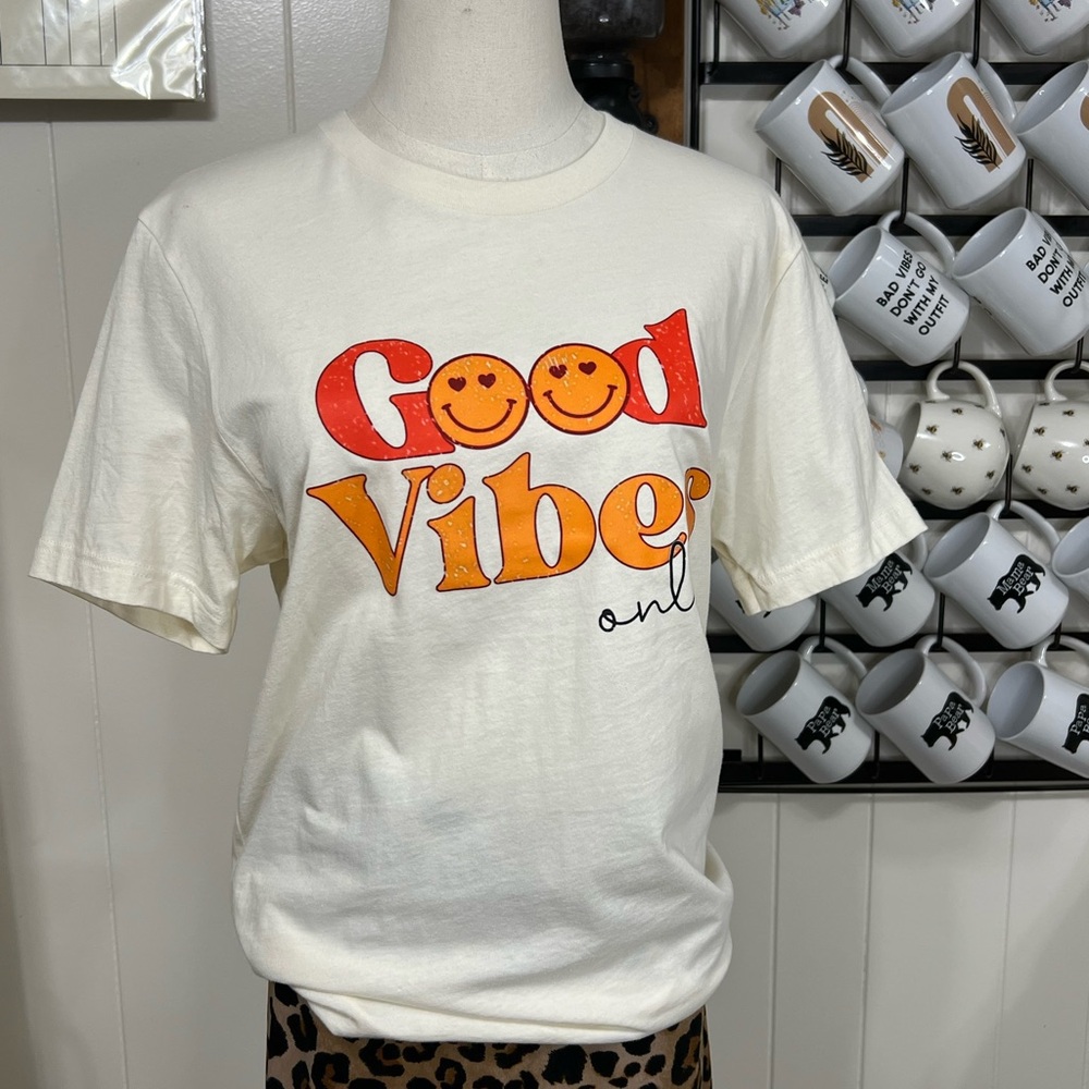 Bella Canvas Good Vibes Only Tee - Short Sleeve